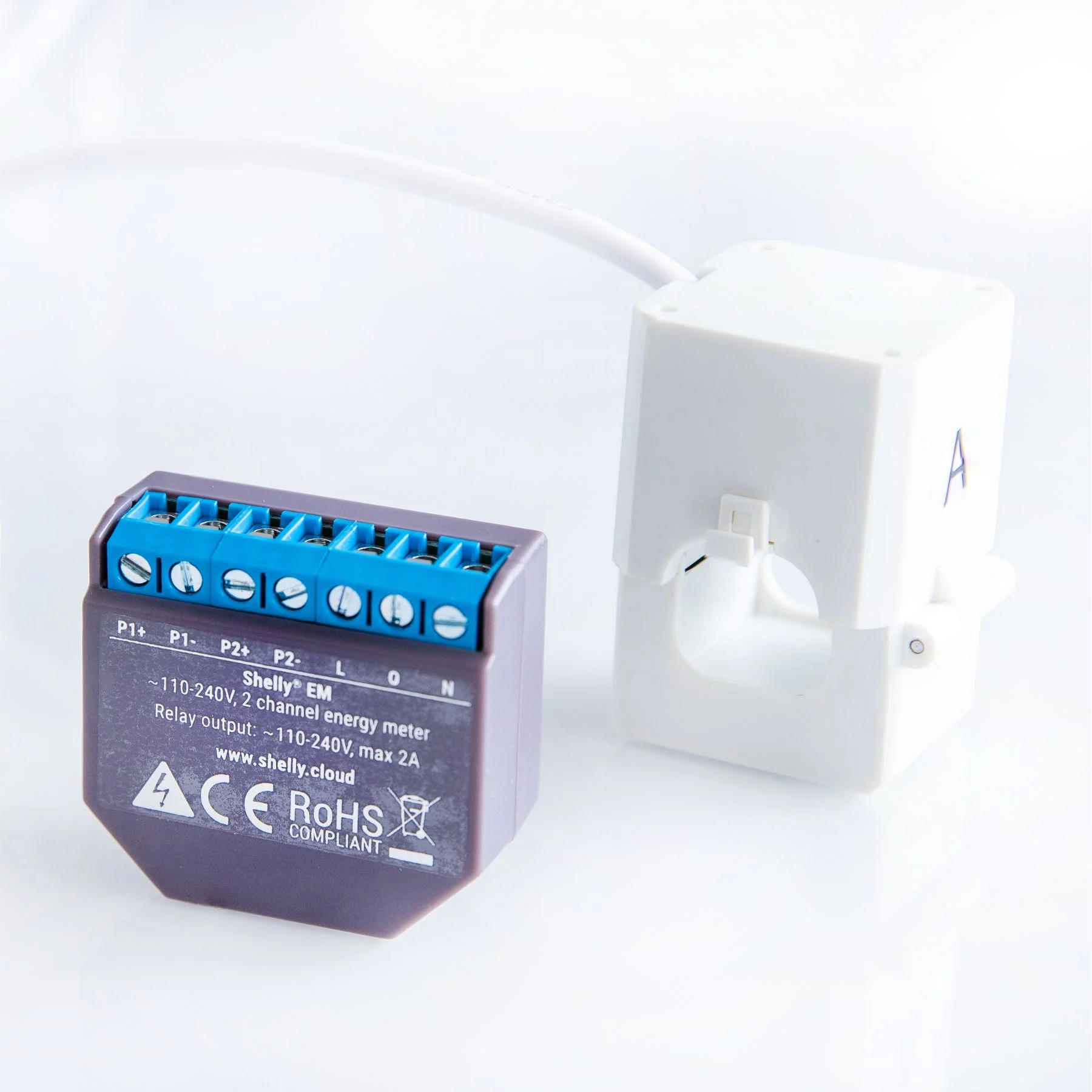Shelly EM — Medidor de Energía Wi-Fi con Pinza 120A - Image 3
