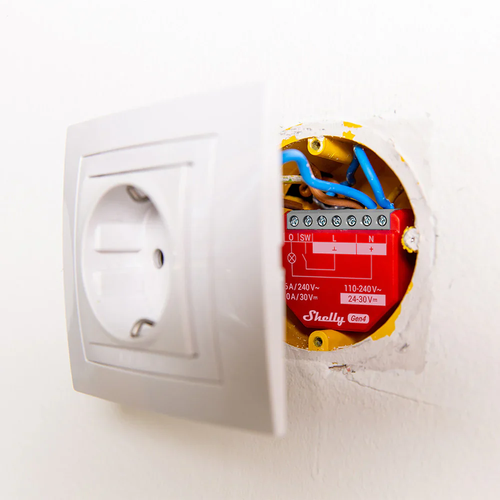 Shelly 1PM Gen4 — Relé WiFi+Zigbee+Matter 1 Canal con Medidor 16A - Image 4