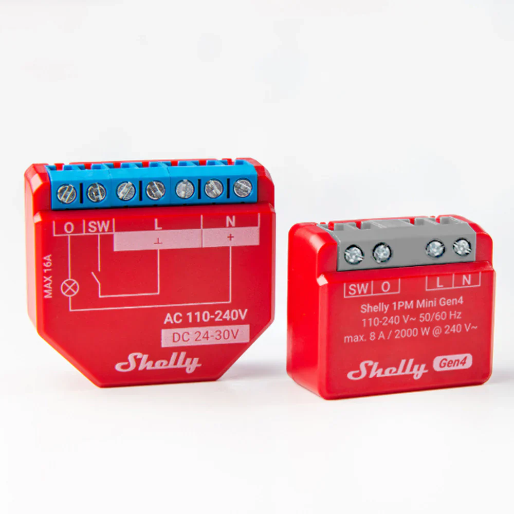 Shelly 1PM Mini Gen4 — Relé WiFi+Zigbee+Matter Mini con Medidor 8A - Image 3