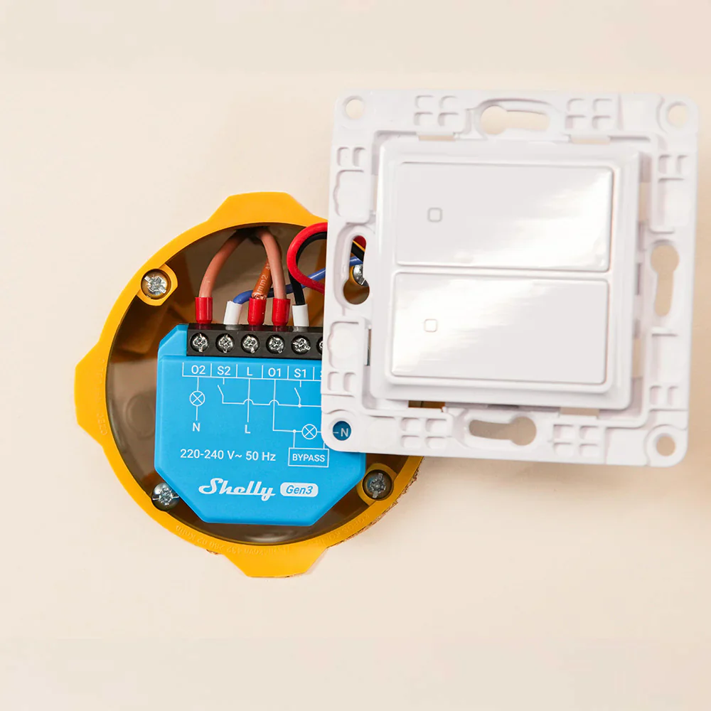 Shelly 2L Gen3 – Interruptor Inteligente de 2 Canales Sin Neutro - Image 3