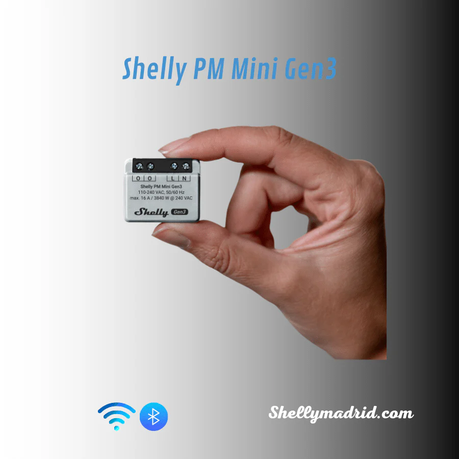 Shelly PM Mini Gen3 — Medidor de Potencia WiFi Gen3 Compacto - Image 4