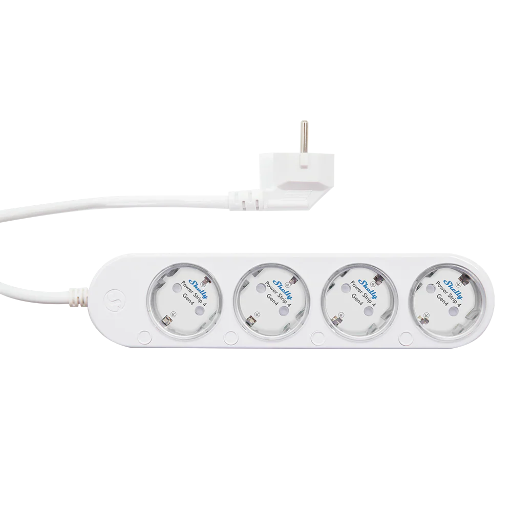 Shelly Power Strip 4 Gen4 Blanca — Regleta Inteligente WiFi con Matter