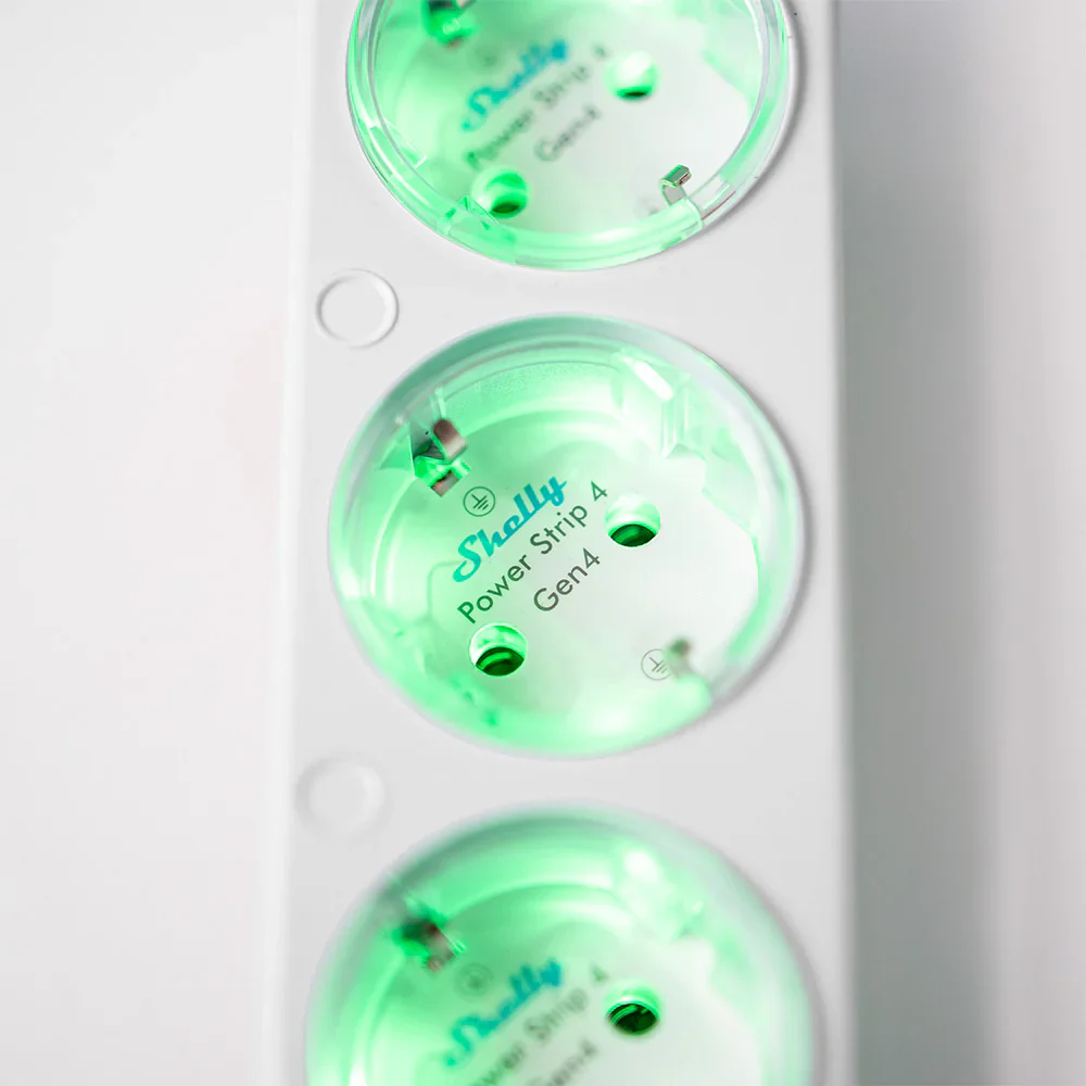 Shelly Power Strip 4 Gen4 Blanca — Regleta Inteligente WiFi con Matter - Image 2