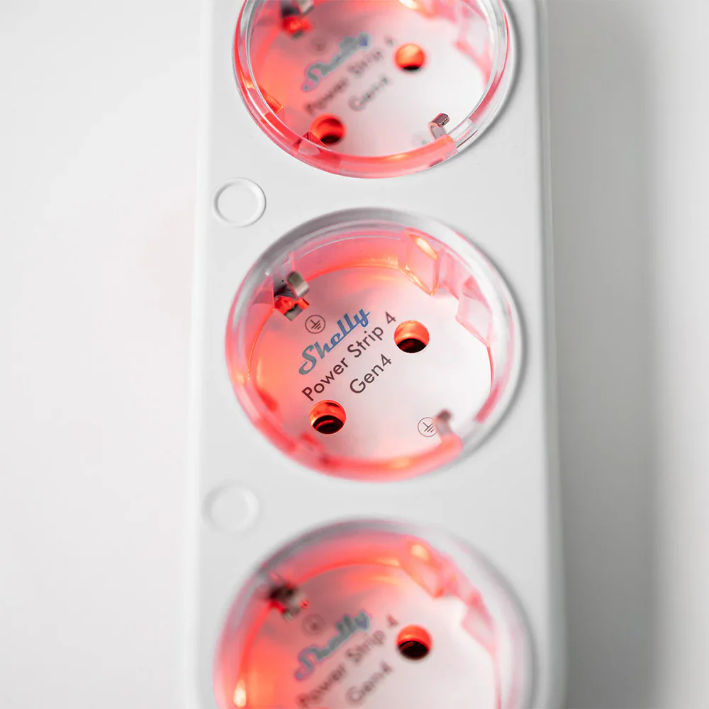 Shelly Power Strip 4 Gen4 Blanca — Regleta Inteligente WiFi con Matter - Image 3