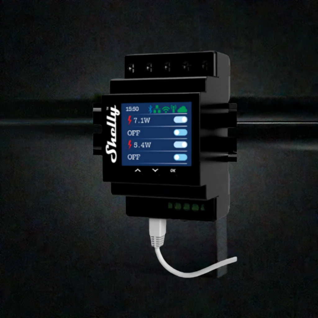Shelly Pro 4PM v2 — Relé DIN 4 Canales con Medidor de Energía - Image 5