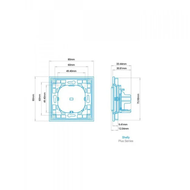 Shelly Wall Switch 4 — Pulsador de Pared 4 Botones - Image 3